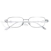 IGnaef Fashion Square Blue Light Blocking Glasses for Women Trendy Rectangle Metal Frame Eyeglasses BL1304