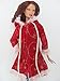 Barbie Doll Clothes Dress: Red Winter Coat Fit 11.5 Inch Dolls