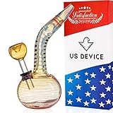 US DEVICE Red Water Glass 5.5'' Inch Made In The USA