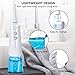 Water Flosser, AOIEORD Cordless Oral Irrigator with 3 Modes & 4 Replaceable Jet Tips, Portable Anti-touching Mistakenly Dental Water Flosser for Family and Braces