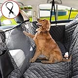 Vailge Dog Seat Cover for Back Seat, 100% Waterproof Dog Car Seat Covers with Mesh Window, Scratch Proof Nonslip Dog Car Hammock, Car Seat Covers for Dogs, Dog Backseat Cover for Cars SUV - Standard