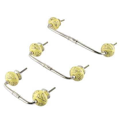 Indianshelf Handmade 2 Piece Ceramic Calla Lily Brown Etched