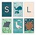 Petit Collage A-Z Alphabet Art Cards, Ocean Life