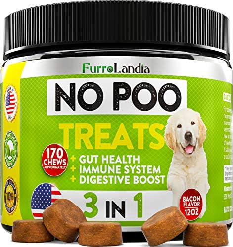 Stop The Poo Chew Coprophagia Treatment For Dogs | 120 Soft Chews, Deters Poop Eating & Freshens Breath