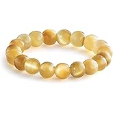 NLIEO Natural Gemstone Stretch Beaded Rings for Women Stackable Dainty Elastic Crystal Rings Jewelry