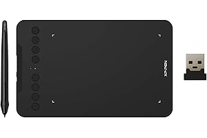 XP-PEN Wireless Drawing Tablet XPPen Deco mini7W Graphic Tablet Pen Tablet with 8192 Levels Pressure, 7 x 4 inch Artist Tablet for Online Teaching/E-Learning Compatible with Window/Mac/Android/Chrome/Linux