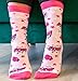 Beat Cancer Socks - Funny Novelty Gift for Cancer Survivor or Chemo Patient - For Women and Men (Pink Boxing Gloves)