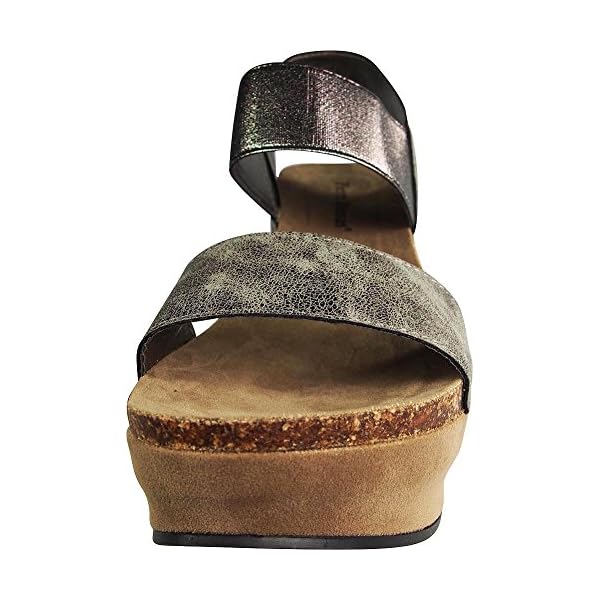 Pierre Dumas Hester Women's Vegan Platform Wedge Open Toe Sandals