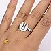 Women's Stainless Steel Star Wars Jedi Symbol Cut Out Ring Jewelry Box Included Size 9
