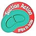Nuby Sure Grip 100% Silicone Section Plate, Aqua