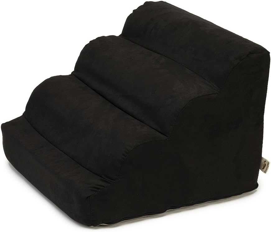 Snoozer Scalloped Pet Ramp, Medium, Black : Pet Habitats : Pet Supplies