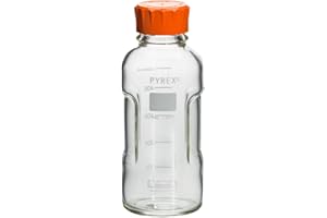 Pyrex 1399-500CN-M Slim line Media Bottle Easy Pour Corning 500ML Ca, Glass (Pack of 1)