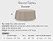 Protective Covers Weatherproof Table Cover, 48 Inch x 54 Inch, Round Table, Tan - 1154-TN
