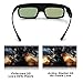 3D Glasses, Active Shutter Rechargeable Eyewear for 3D DLP-Link Projectors Cocar Toumeithumb 2