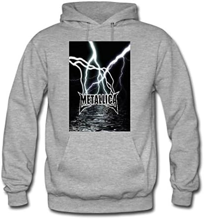Metallica Custom Men's Hoody Hoodie Hooded Sweatshirt by Hkhoodies (Gray)