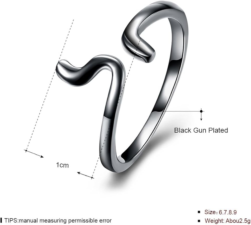 Amazon Rockyu ブランド レディース指輪 ステンレス ブラック 蛇形リング 12号 魔除け 招福 開運 お守り指輪 和風 新年 着物 ファッション アクセサリー ジュエリー 通販