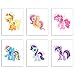 My Little Pony Wall Art Prints Decor - Set of 4 (8x10) Girls Poster Photos - Kids Bedroom Nursery