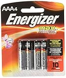 Energizer AAA Batteries (4 Count), Triple A Max Alkaline Battery