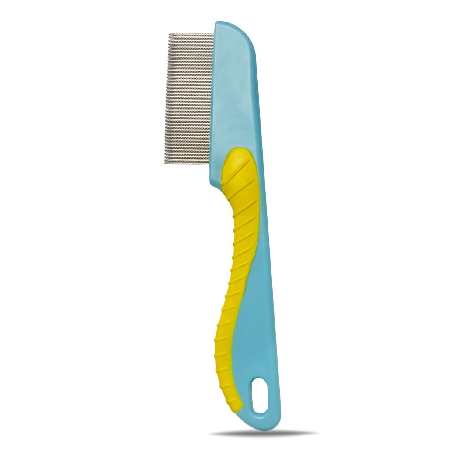 Long Handle Hair Lice Comb Stainless Steel Narrow Tooth Hairstyling Headnit Comb For Removing Head Lice Eggs And Nits From Kids Adults and Pets (1Pcs)