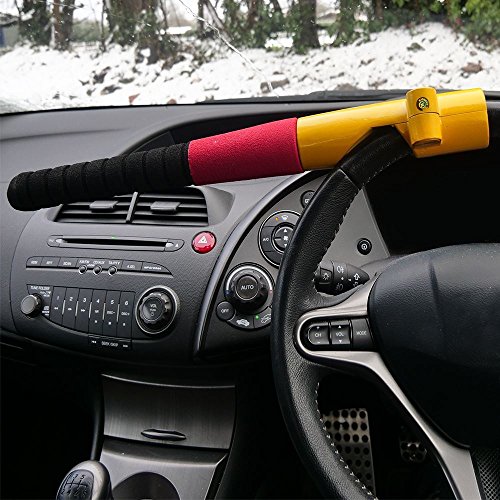 Ocamo Automotive Locking Device Anti Lock Steering Wheel Lock Car Van Vehicle Security
