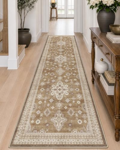 DEXI Vintage Floral Hallway Runner Rug