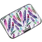 Elfish Mini RFID Aluminum Wallet Credit Cards Holder Metal ID Case for Men Women (color12)