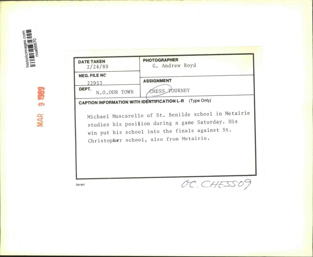 Amazon Com Historic Images 1989 Press Photo Michael Muscarello