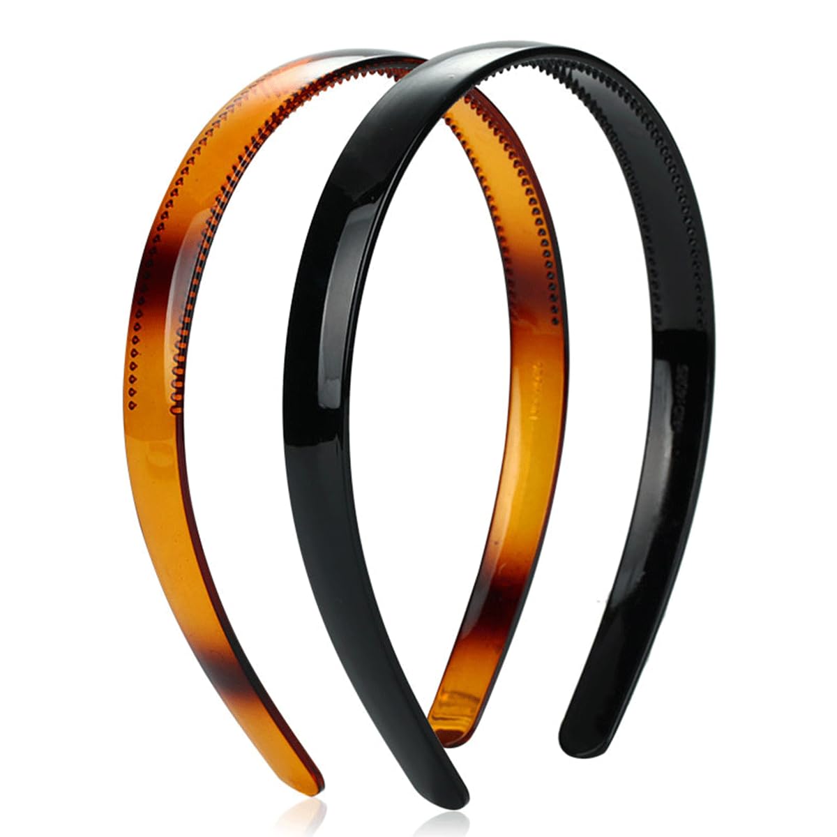 scicent Women Hair Band 2Pcs Plastic Tooth Hair Comb Headband 19510