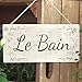 Meijiafei Le Bain- French Country PVC Bathroom Sign/Plaque 10