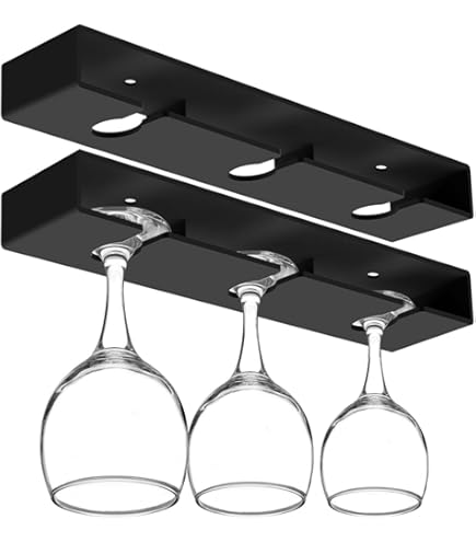 Glass Eiffel Tower Stemware Rack – Rotating 6-Hook Wine Glass Holder & Drying Rack - View #12