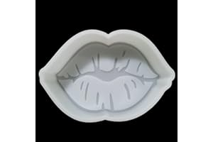 Fuehbur Pretty Lip Shape Car Freshie Molds, Lip Silicone Pendant Epoxy Resin Molds - for Aroma Beads - Candle Soap Clay Mold - DIY Handmade Freshies Mould Oven Safe【Large Size】
