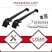 ALAVENTE Roof Rack Cross Bars for Jeep Compass 2011 2012 2013 2014 2015 2016 Crossbars Rooftop Luggage Rack for Compass (Black)