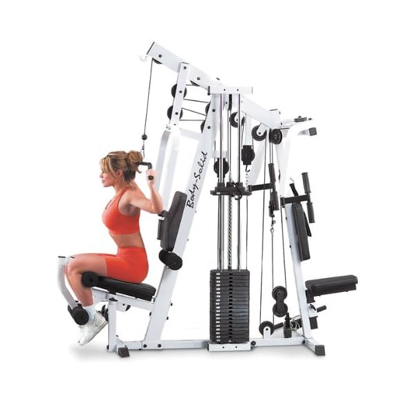 Body-Solid Multi-Station, Single Weight Stack Home Gym Machine, Arm & Leg Strength Training Functional Exercise Workout Station, 210lbs. Black Weight Stack