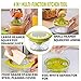 Yimobra Citrus Lemon Orange Juicer Manual Hand Squeezer Lime Press with Strainer Built-in Measuring Cup and Grater Anti-Slip Reamer Extraction Egg Separator, 12OZ, Green