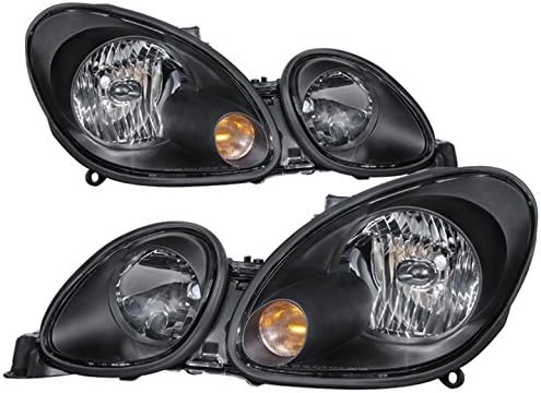 Xtune GS300/GS400/GS430 Halogen Only (don‘t fit HID model) Crystal Headlights Black Housing With Clear Lens