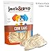 Jack&Pup White Cow Ears for Dogs - Cow Ear Dog Treats, Single Ingredient, High Protein, Pig Ear Alternative Dog Treats - Cow Ears for Small and Large Dogs (15 Pack)