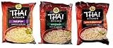 Simply Asia Thai Kitchen Instant Rice Noodle Soup 3 Flavor 9 Bag Variety Bundle: (3) Thai Ginger, (3) Spring Onion, and (3) Garlic Vegetable, 1.6 Oz Ea (9 Tot)