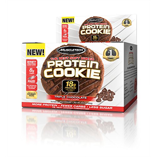 Muscletech soft baked whey protein cookie, triple choco…