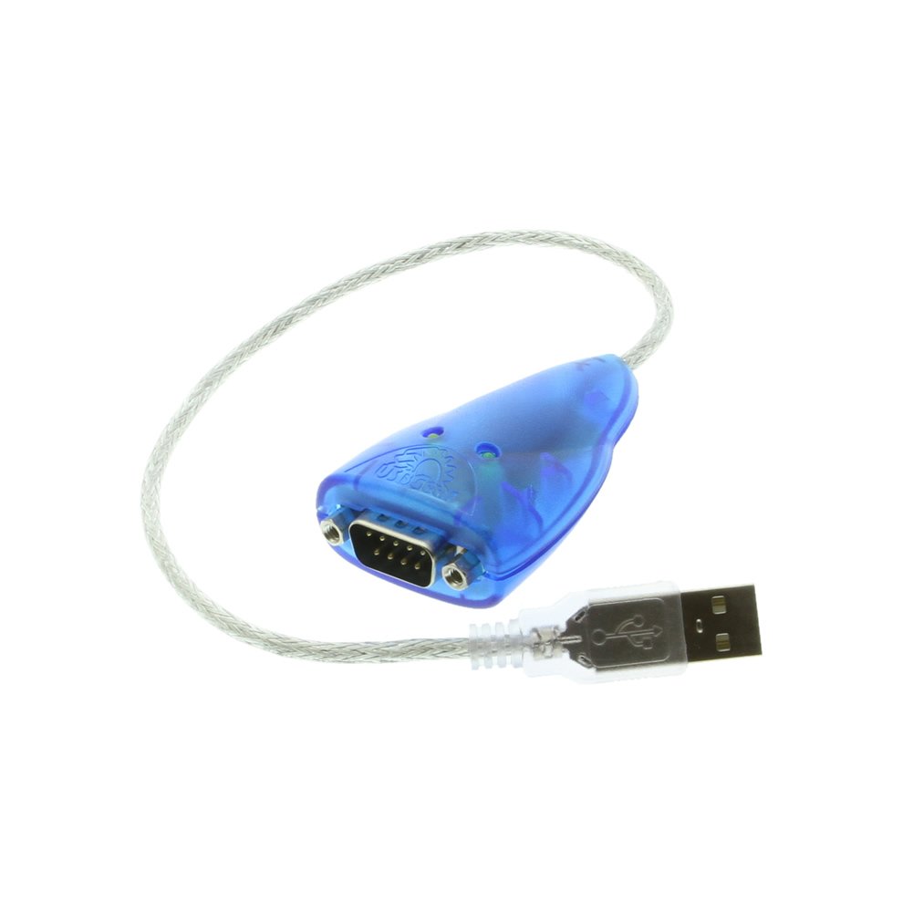 USBGear 12 inch USB to Serial RS232 DB9 Pin Adapter with