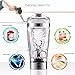Protein Shaker Bottle,Rechargeable 16oz Vortex Mixer for Protein Mixes,Stainless Steel Electric Protein Shake Cup,Portable High-Torque Tornado Shaker,Automatic Stirring Blender for Powder (20oz)