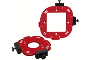 2 aluminum alloy router curved template fixtures