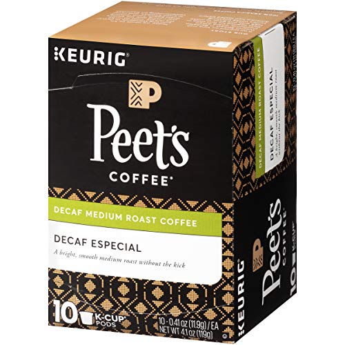 Peet’s Coffee Decaf House Blend, Dark Roast, 96 Count Single Serve KCup Decaffeinated Coffee