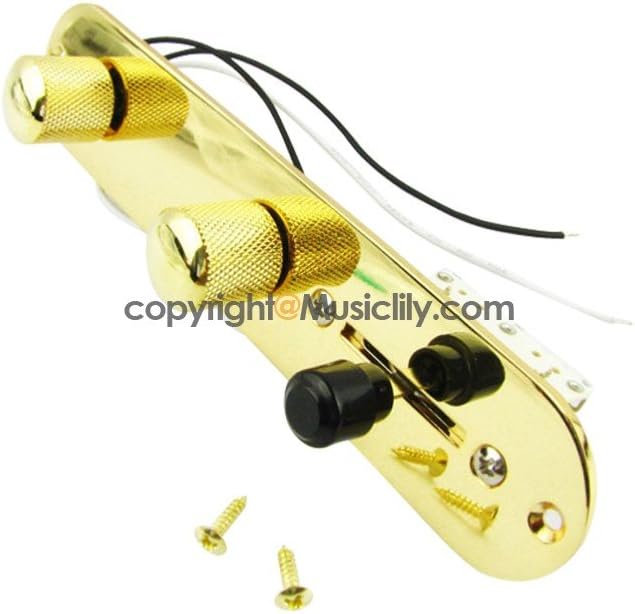 Gold Pre-Wired Loaded Switch Control Plate for Telecaster Fender Guitar