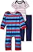 Gerber Baby Boys' 3-Piece Coverall, Bodysuit and Pant Set, Sports 3-6 Months
