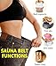 Women Slimming Body Shaper Weight Loss Sweat Belt Neoprene Sauna Waist Trainer Corset Trimmer Sport Workout Fitness (Black(Gym Tummy wrap), M (US 4))