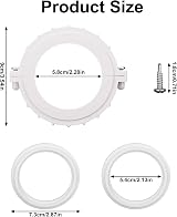NQEUEPN Hot Tub Split Nut 2pcs with Screw & O-Rings for Spa Repair view 2