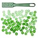Magnetic Bingo Wands and Translucent Chips|Easy to Pick Up Bingo Chips|STEM Kits for Learning, Counting|Green 100 Chips