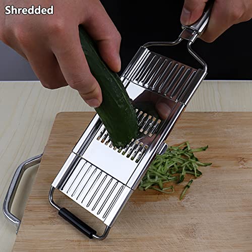 Multi Purpose Vegetable cutter Cheese Grater,Flat Handheld 3 adjustable