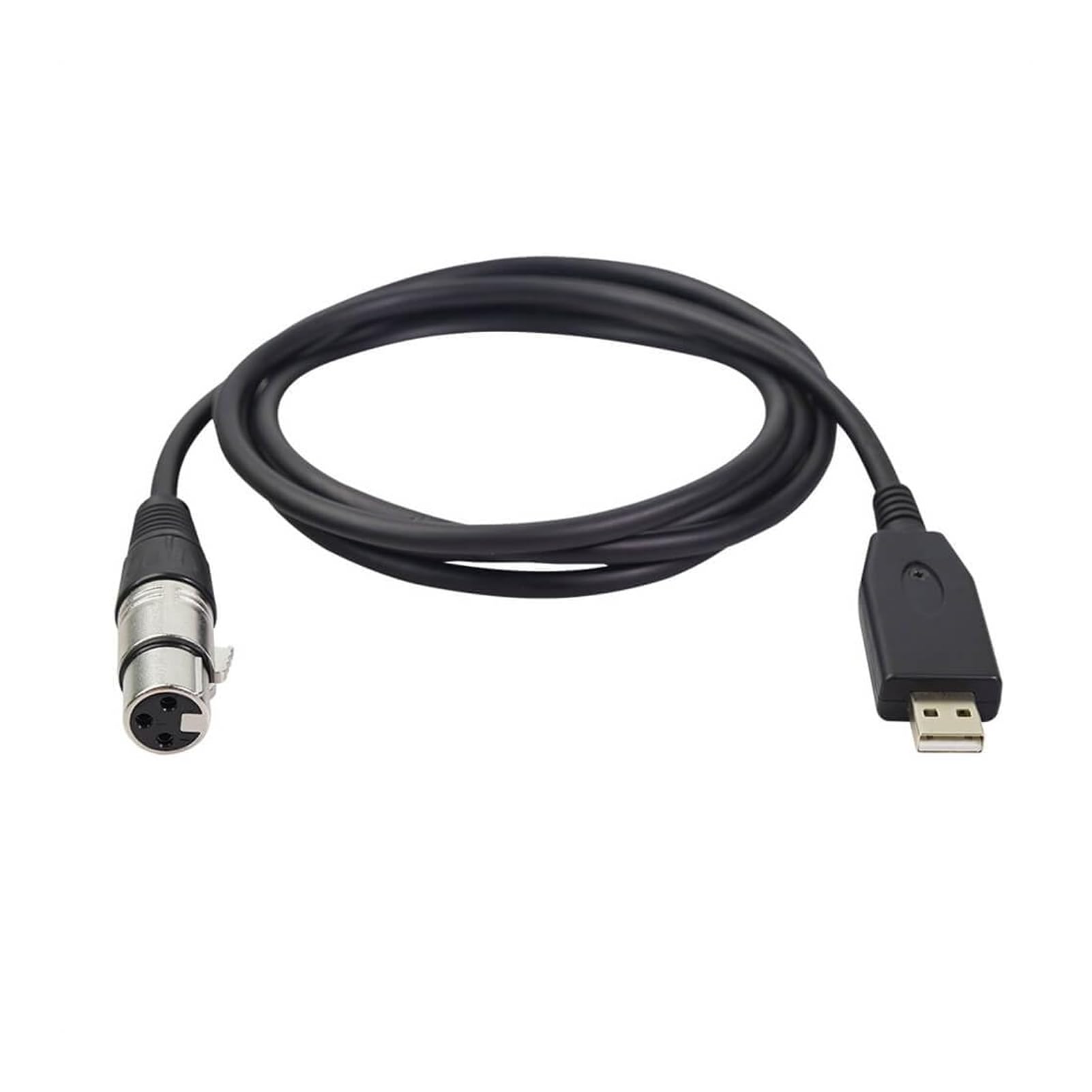 Elecbee 2m XLR to USB 2.0 Audio Cable - Female to Male, Compatible with Amplifier, Mixer, Microphone, Speaker, Musical Instrument