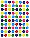 White Round Labels 1/2 inch + Bonus Colored Code Labels Value Pack - White Printing Sticker Sheets for Laser or Inkjet Printer Template Included! 1010 Pack